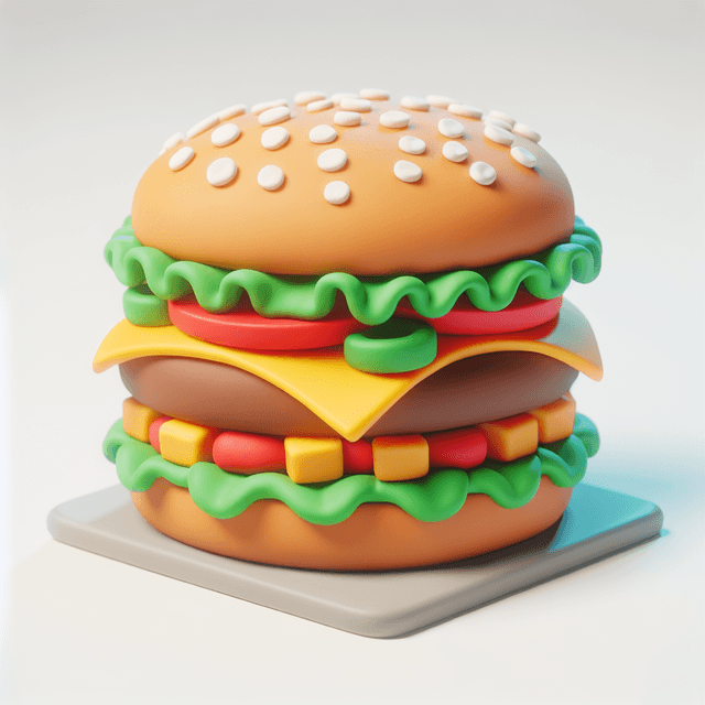 a hamburger 