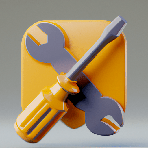 a screwdriver and a wrench